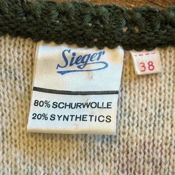 Siegel (German) | 60’s Virgin Wool Blend, 2-Piece Floral Skirt & Jacket Set - Picture 5 of 13